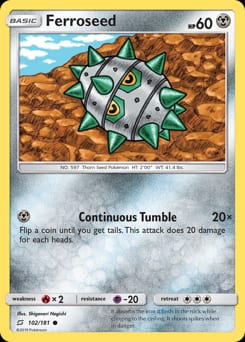 Team Up Ferroseed #102 card
