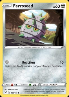 Vivid Voltage Ferroseed #123 card