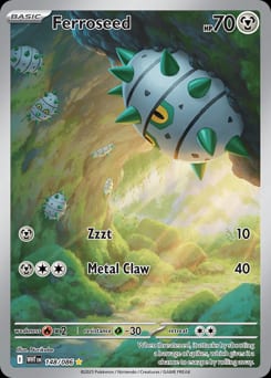 White Flare Ferroseed #148 card