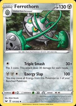 Sword & Shield Ferrothorn #131 card