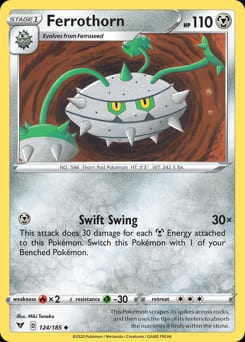 Vivid Voltage Ferrothorn #124 card
