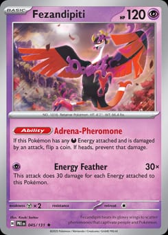 Prismatic Evolutions Fezandipiti #45 card
