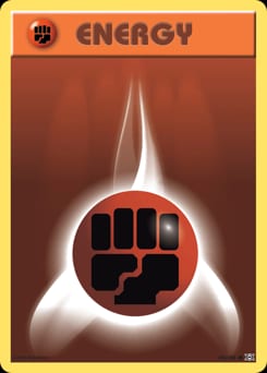 Evolutions Fighting Energy #96 card