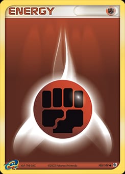 2003 Ruby & Sapphire Fighting Energy #105 card