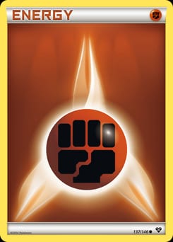 XY Fighting Energy #137 card