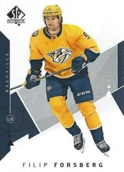 2018-19 SP Authentic Base Set Filip Forsberg #12 card