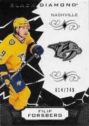 2018-19 Upper Deck Black Diamond Base Set Filip Forsberg #BDB-FF card