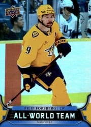 2025-26 Upper Deck All-World Team Filip Forsberg #AWT-1 card