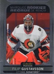 2021-22 O-Pee-Chee Platinum Base Set Filip Gustavsson #229 card