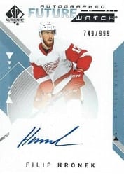 2018-19 SP Authentic Base Set Filip Hronek #205 card