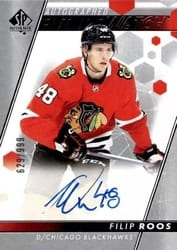 2022-23 SP Authentic Base Set Filip Roos #167 card
