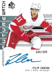 2019-20 SP Authentic Base Set Filip Zadina #159 card