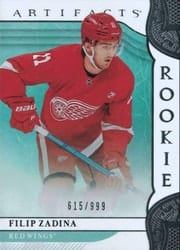 2019-20 Upper Deck Artifacts Base Set Filip Zadina #165 card