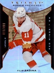 2019-20 Upper Deck Trilogy Base Set Filip Zadina #111 card