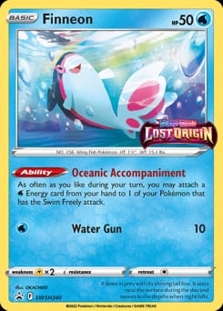 SWSH Black Star Promos Finneon #SWSH240 card