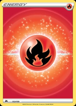 2023 Crown Zenith Fire Energy #153 card