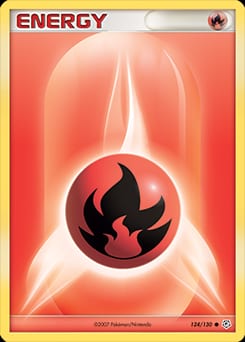 2007 Diamond & Pearl Fire Energy #124 card