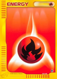 2002 Expedition Base Set Fire Energy #161 card