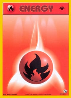 2000 Neo Genesis Fire Energy #107 card