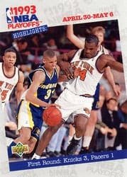 1993-94 Upper Deck Base Set First Round: Knicks 3, Pacers 1 #178 card