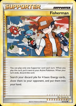 HeartGold & SoulSilver Fisherman #92 card