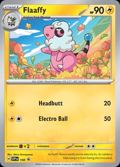 Scarlet & Violet Black Star Promos Flaaffy #108 card