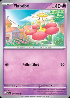 Scarlet & Violet Flabébé #91 card