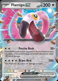 Surging Sparks Flamigo ex #160 card