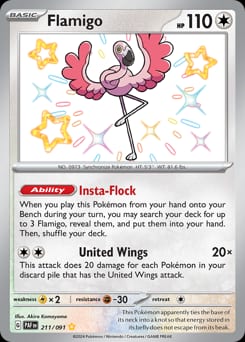Paldean Fates Flamigo #211 card