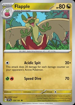 Surging Sparks Flapple #139 card