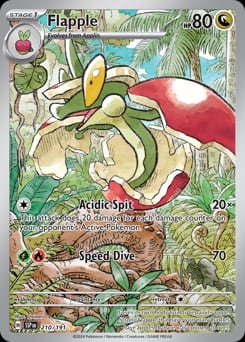 Surging Sparks Flapple #210 card