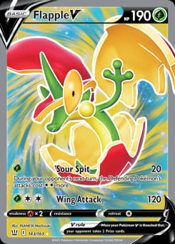 Battle Styles Flapple V #143 card