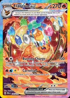 2025 Prismatic Evolutions Flareon ex #146