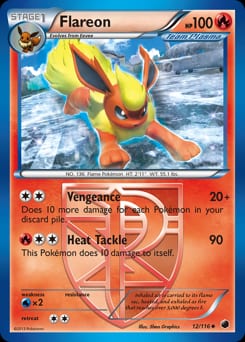 Plasma Freeze Flareon #12 card