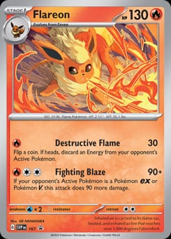 2022 Scarlet & Violet Promos Flareon #167 card