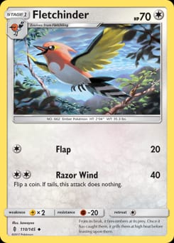 Guardians Rising Fletchinder #110 card