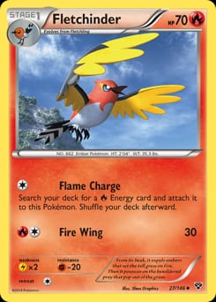 XY Fletchinder #27 card