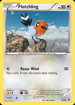 Kalos Starter Set Fletchling #31 card