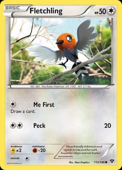 XY Fletchling #113 card
