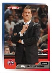 2005-06 Topps Total Base Set Flip Saunders #375 card