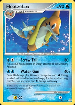 Diamond & Pearl Floatzel #26 card