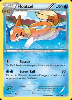 Flashfire Floatzel #29 card