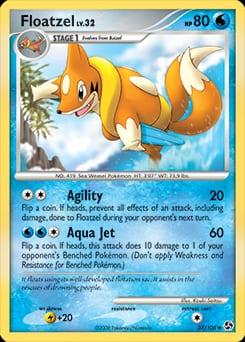 Great Encounters Floatzel #37 card
