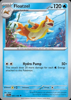 Scarlet & Violet Floatzel #47 card