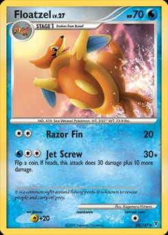 Supreme Victors Floatzel #58 card