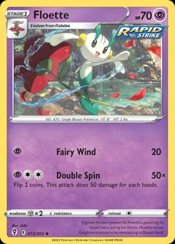 2021 Evolving Skies Floette #72 card