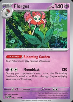Scarlet & Violet Florges #93 card