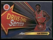 2024 Topps Chrome McDonald's All-American Drive-Thru Service Flory Bidunga #DTS-FLB card