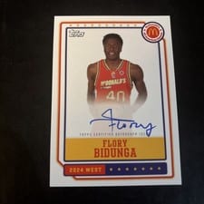 2024 Topps Chrome McDonald's All-American Event Autographs Flory Bidunga #EA-FB card