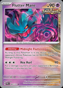 Prismatic Evolutions Flutter Mane #43 card